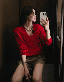 Hams classic pad collar knit