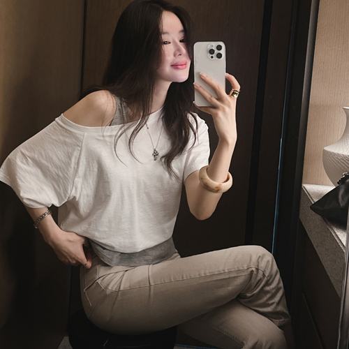 Etter layered balloon tee