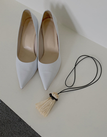 Linen tassel necklace