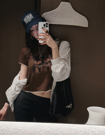 Puppy short-sleeved knit