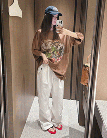 Sport printing boxy tee