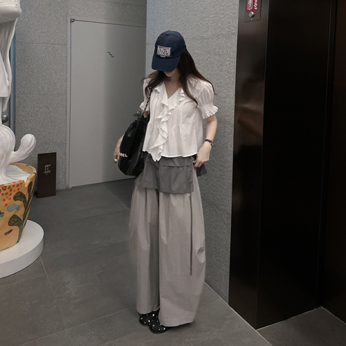 Esent wrap skirt pants