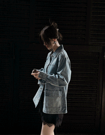 Posen pocket denim jacket