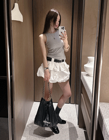 Rion balloon belt short pants