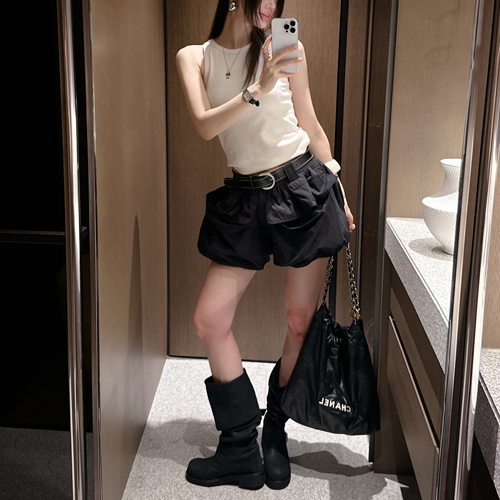 Rion balloon belt short pants