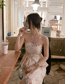 Flood flower tube top