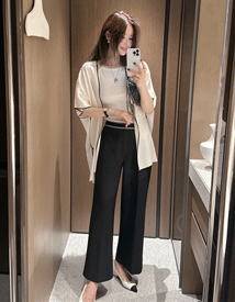 Hidden silk shawl cardigan