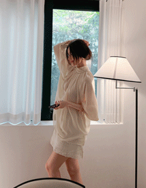 Elin shirring blouse