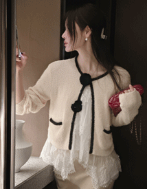 Beni corsage cardigan