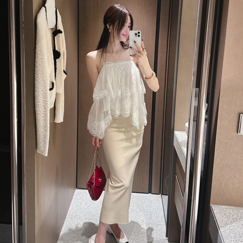 Roen office H-line skirt