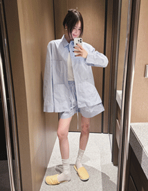 Essen stripe cotton blouse