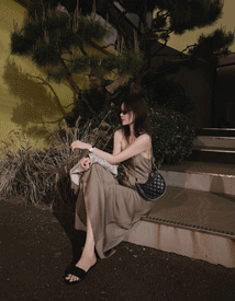 Dewy gloss slip dress