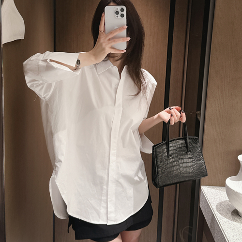 Able boxy cotton shirt