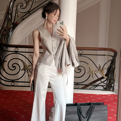 Missa linen vest