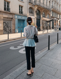 Rowan sheer blouse