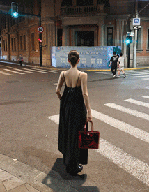 Loana shirring leather dress