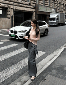 Halve nylon wrap pants