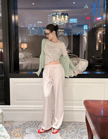 Patch sweat pants