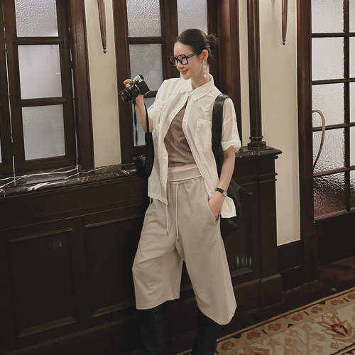 Robel pleats harp shirt