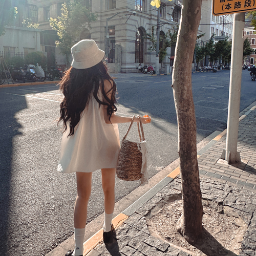 Abel cotton mini dress