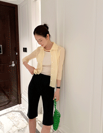 Romy see-through golgi cardigan