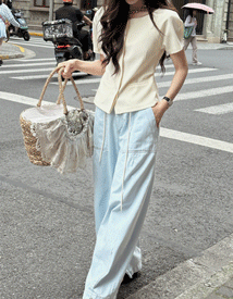 Nuss string light denim
