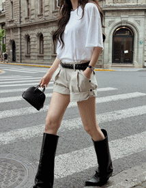 Baddie roll-up pants
