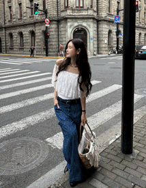 Ange pocket denim pants