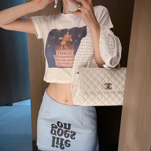 Mini bear crop tee