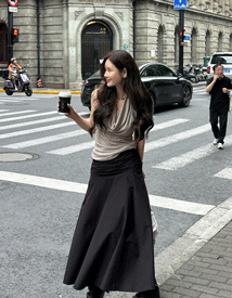 Milli drape nashi tee