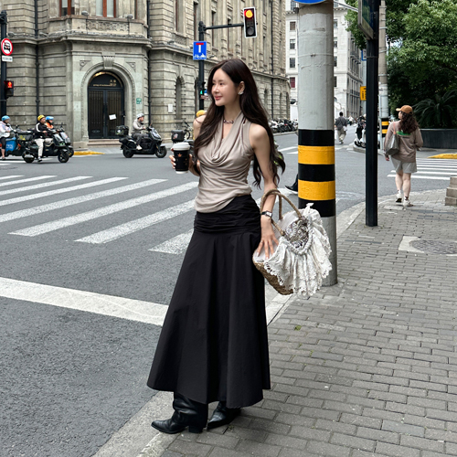 Irene cotton long skirt