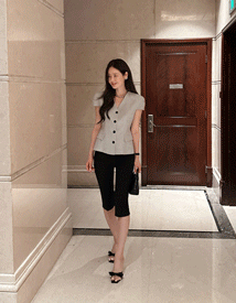 Sage slit capri pants