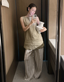 Picnic linen dress