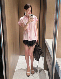 Fine satin lace shorts