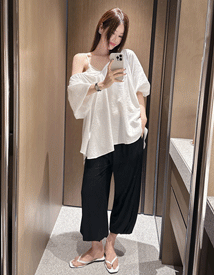 Ease banding jogger pants