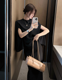 Lusse cape blouse