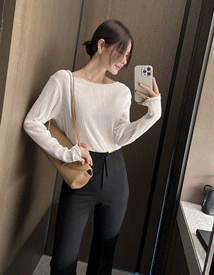 Nora pleats tee