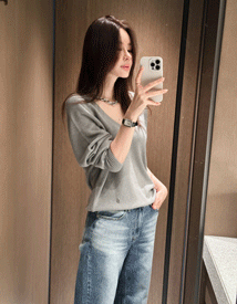 Unfold deepV knit