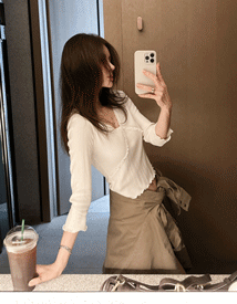 Miel shirring tee