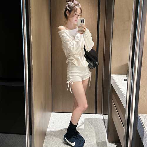 Tide shirring jumpsuit