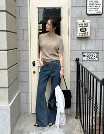 Dino deep blue denim pants