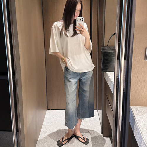 Iris 5-boo denim pants