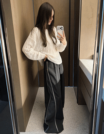 Prang two-tone pants