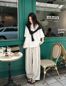 True string wide pants