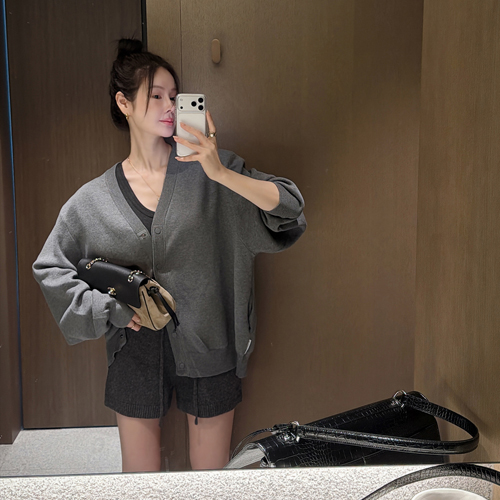 Hilton pad cotton cardigan