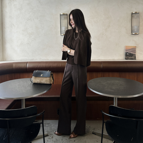 Montana pin-tuck slacks