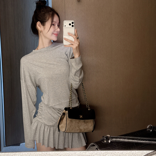 Daily tencel shirring dress