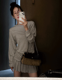 Daily tencel shirring dress