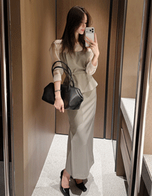 Hope slit skirt