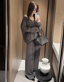 Western waffle banding pants